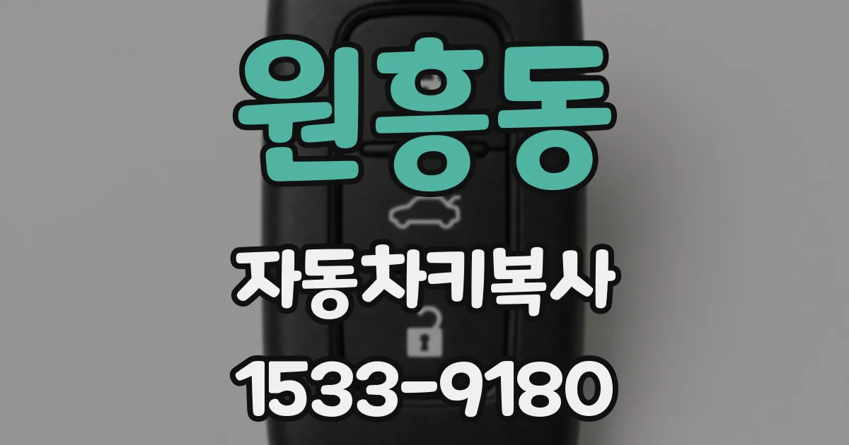 원흥동 자동차키복사