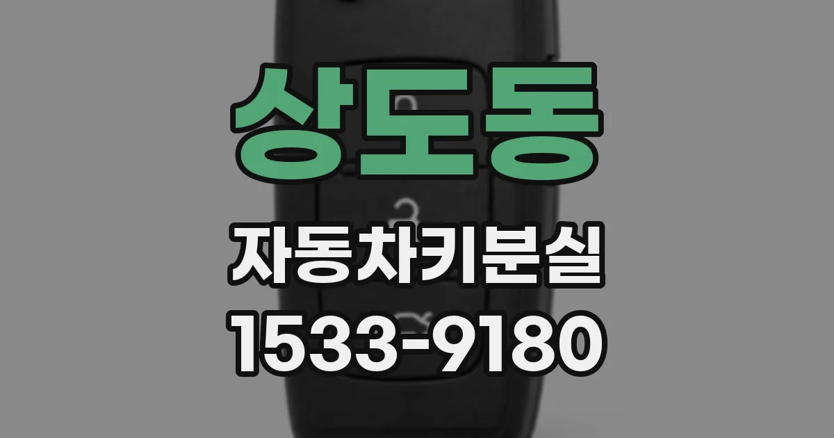 상도동 자동차키분실