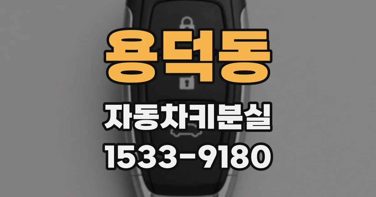 용덕동 자동차키분실