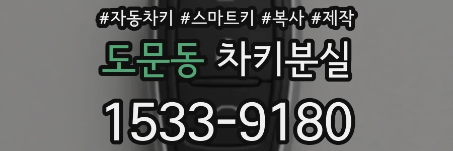 도문동 차키분실