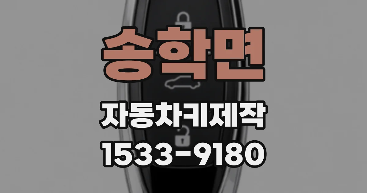 송학면 자동차키제작