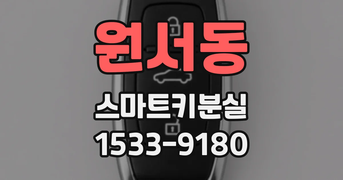 원서동 스마트키분실