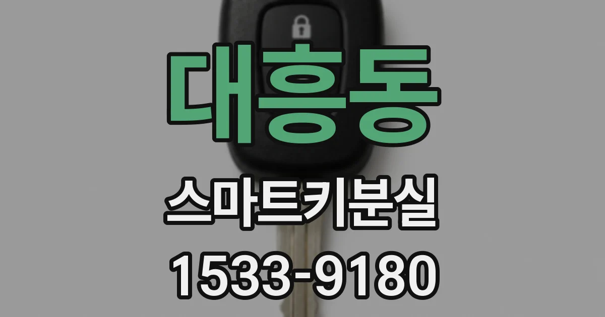 대흥동 스마트키분실