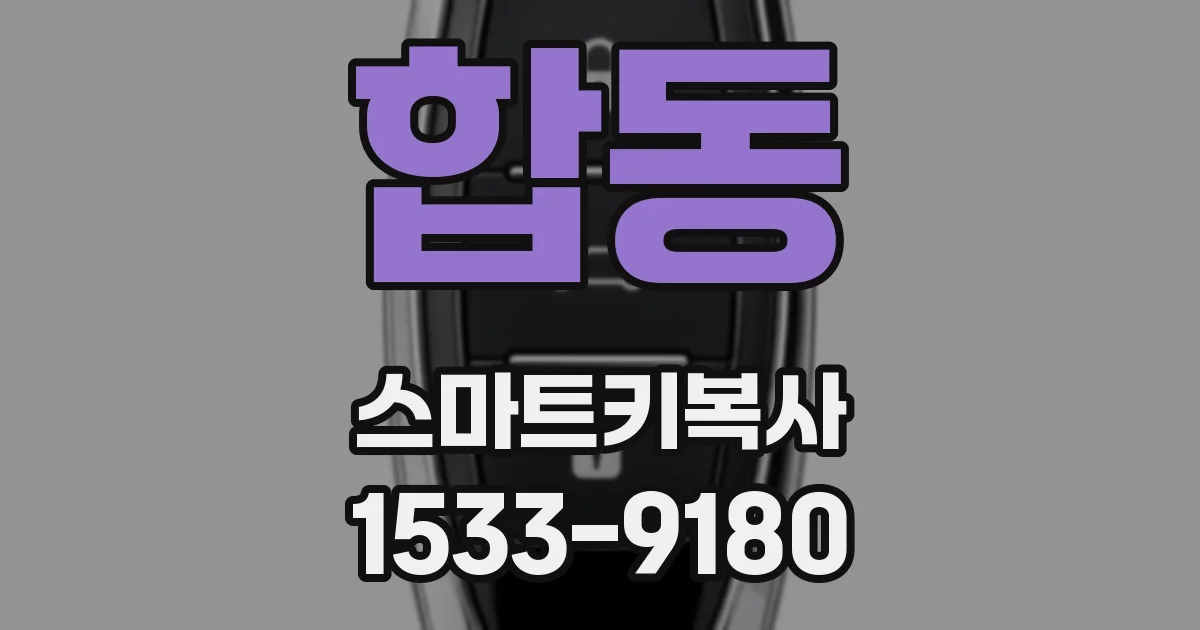합동 스마트키복사