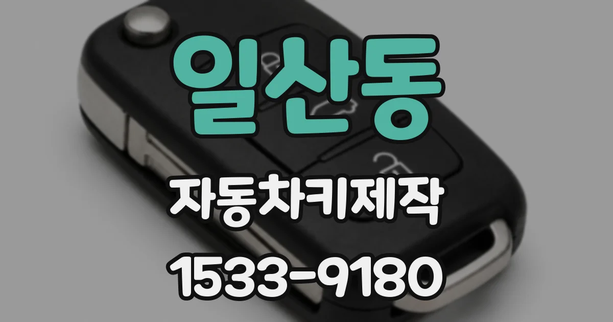일산동 자동차키제작
