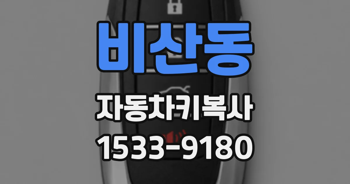 비산동 자동차키복사
