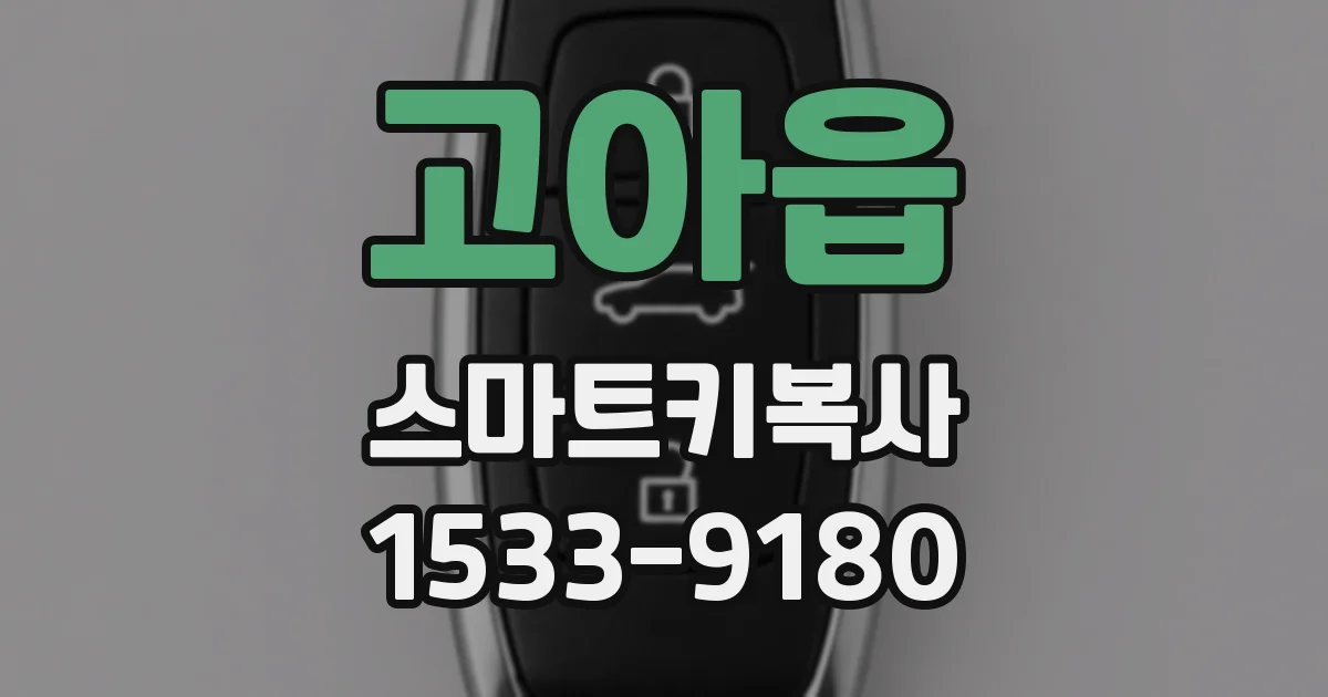 고아읍 스마트키복사