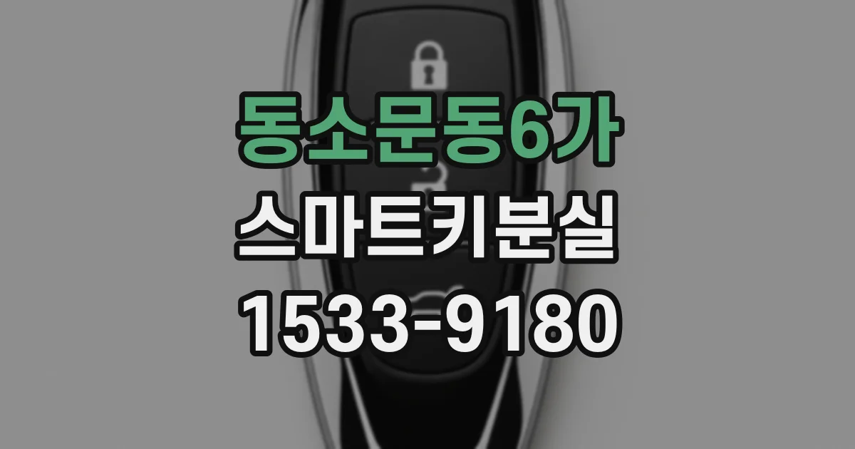 동소문동6가 스마트키분실