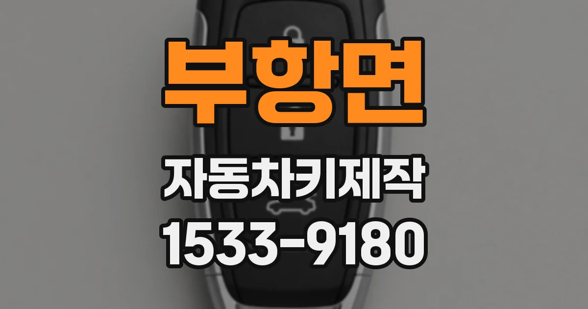 부항면 자동차키제작