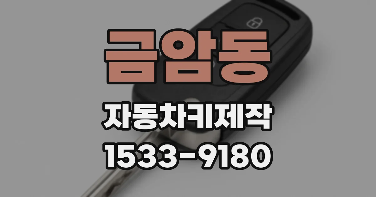 금암동 자동차키제작