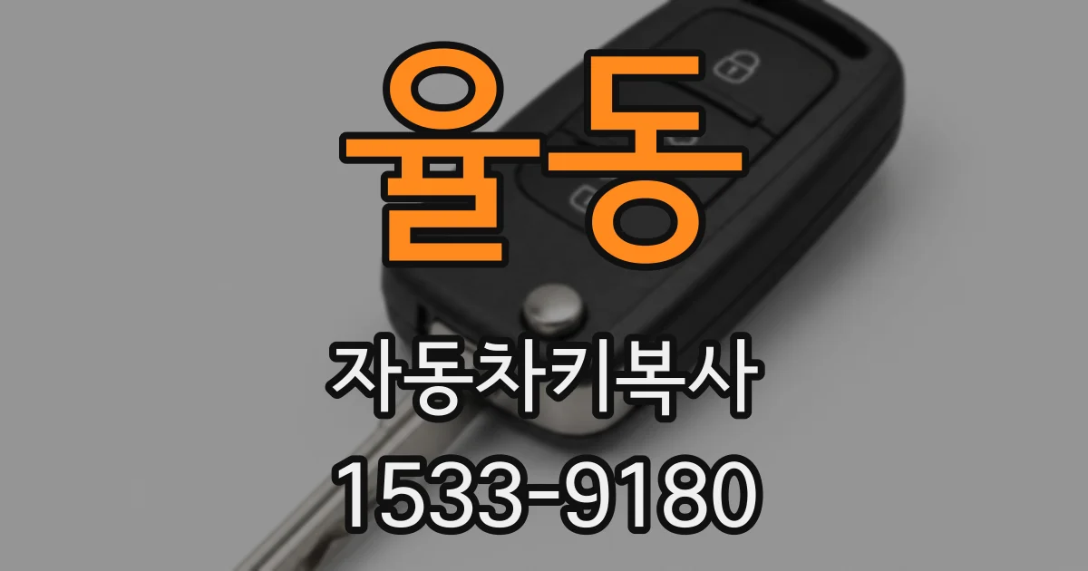 율동 자동차키복사