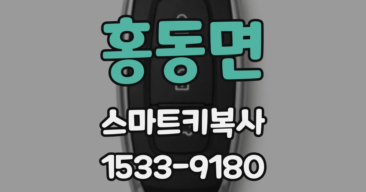 홍동면 스마트키복사