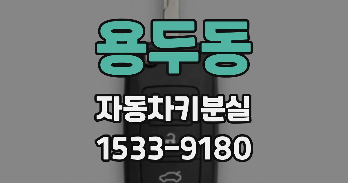 용두동 자동차키분실
