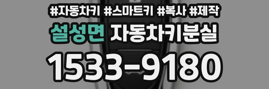 설성면 자동차키분실