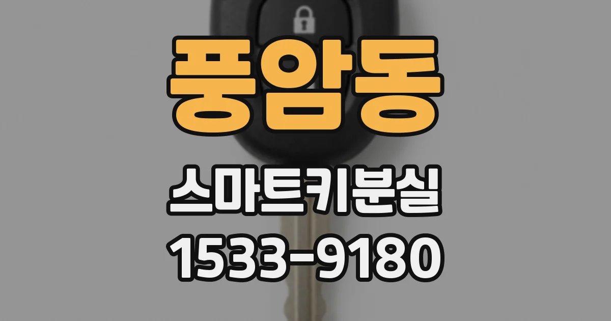 풍암동 스마트키분실