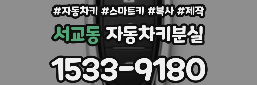 서교동 자동차키분실
