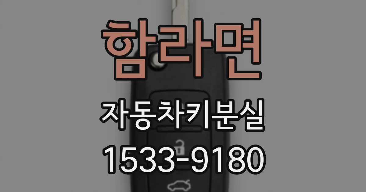 함라면 자동차키분실