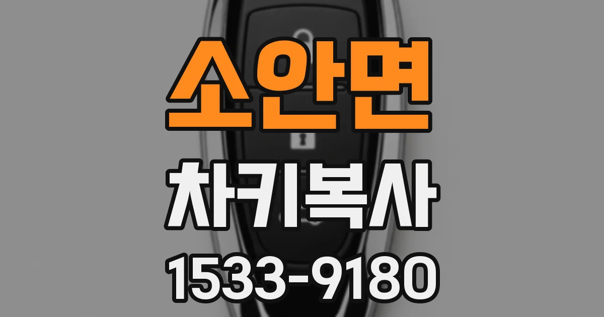 소안면 차키복사