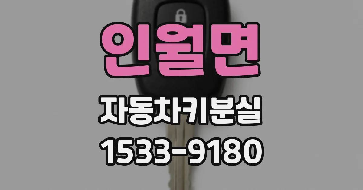 인월면 자동차키분실