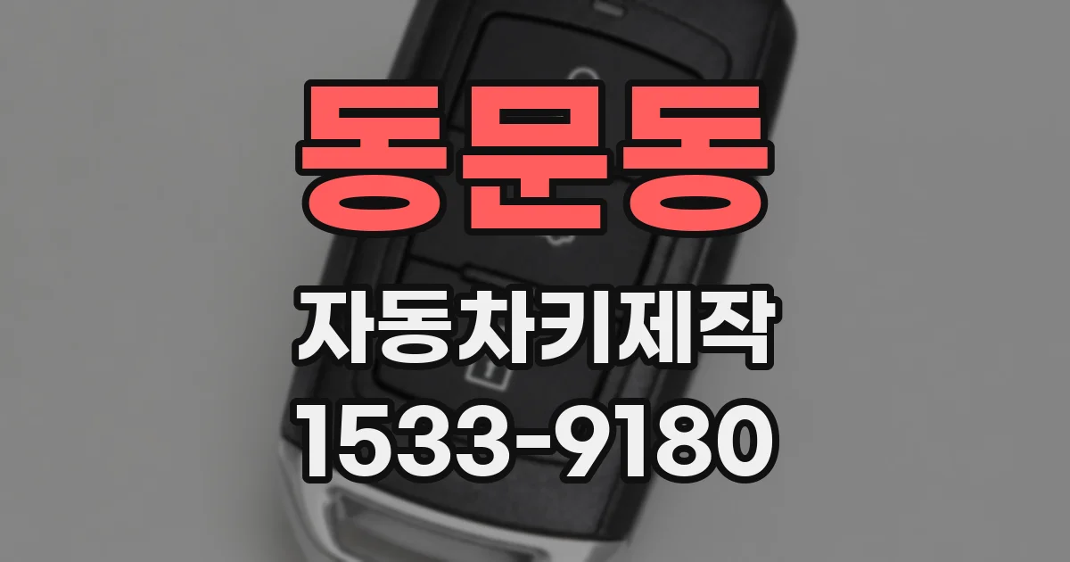 동문동 자동차키제작