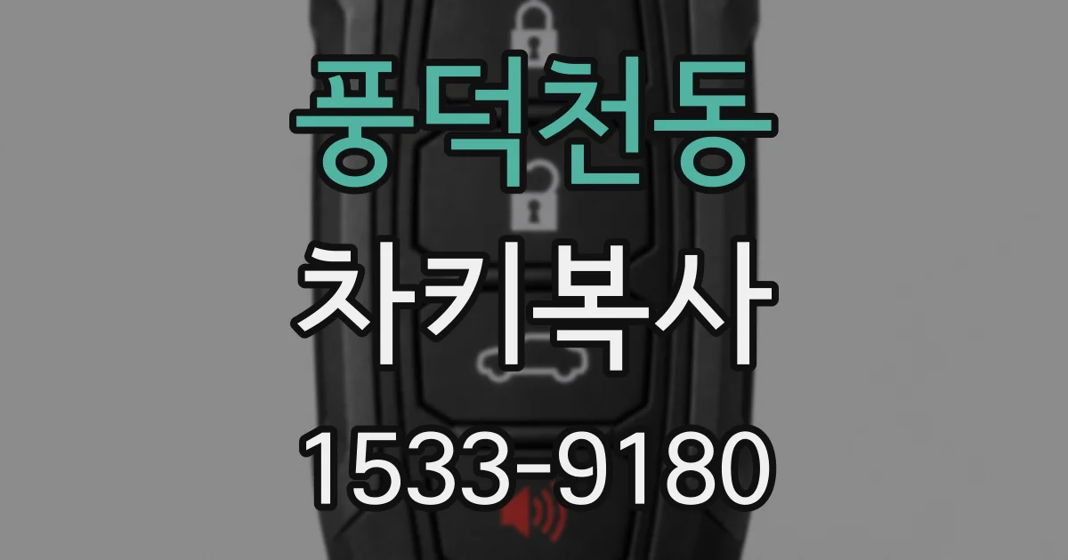 풍덕천동 차키복사