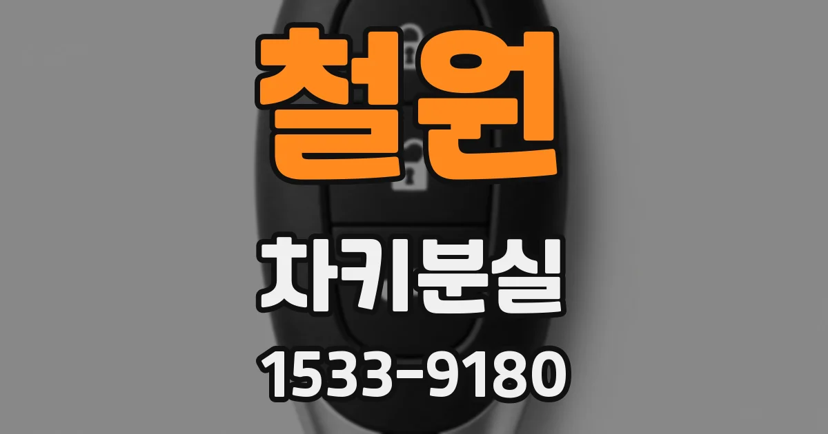철원 차키분실