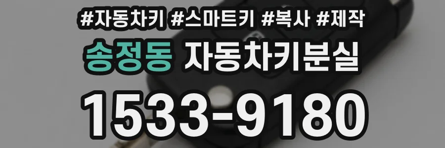송정동 자동차키분실
