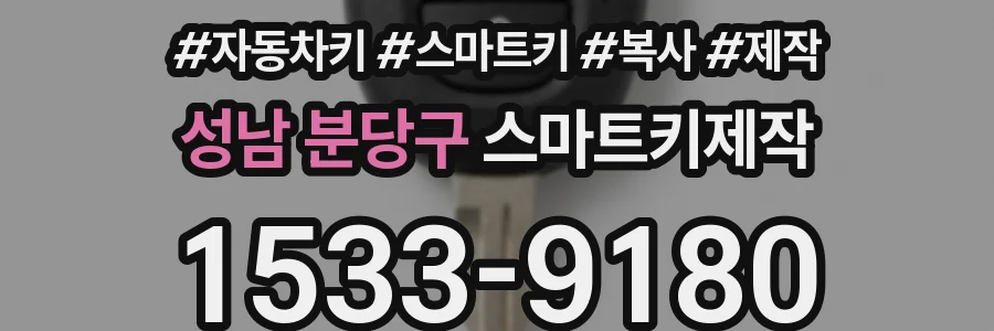성남 분당구 스마트키제작