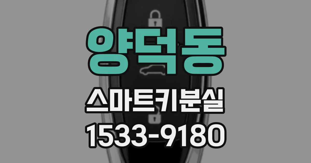 양덕동 스마트키분실
