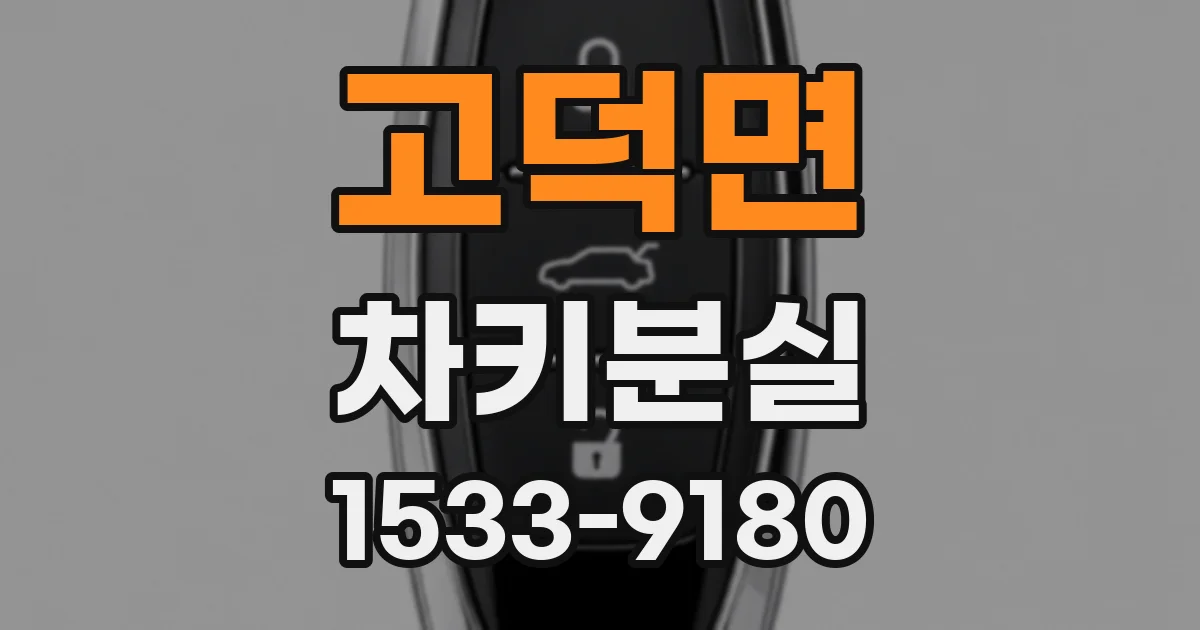 고덕면 차키분실