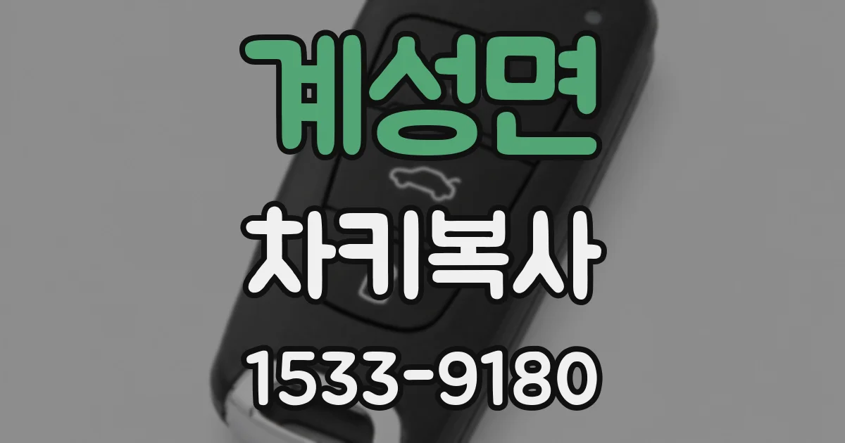 계성면 차키복사