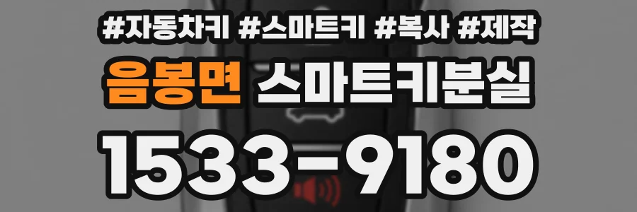 음봉면 스마트키분실
