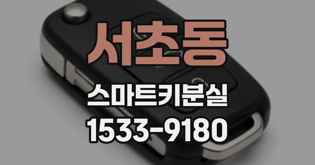서초동 스마트키분실