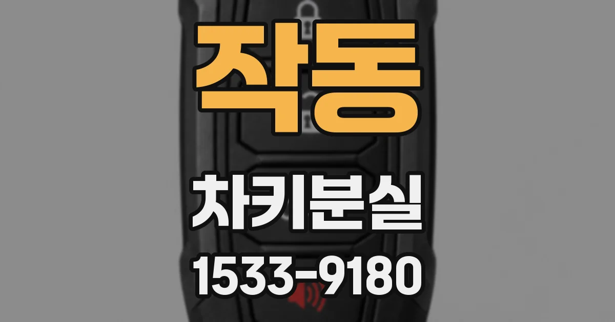 작동 차키분실