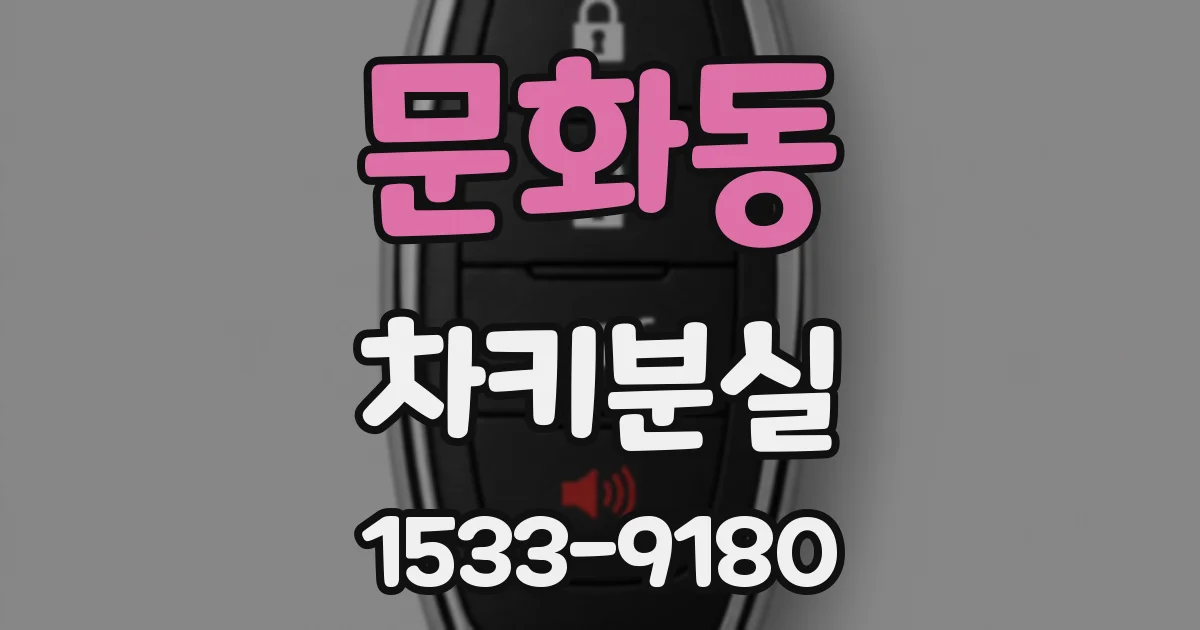 문화동 차키분실
