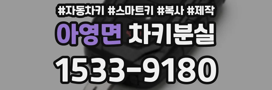 아영면 차키분실