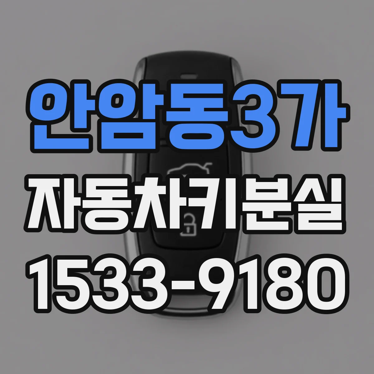 안암동3가 자동차키분실