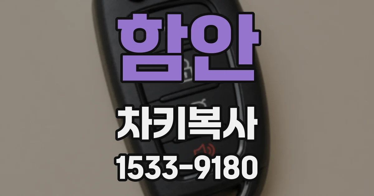 함안 차키복사