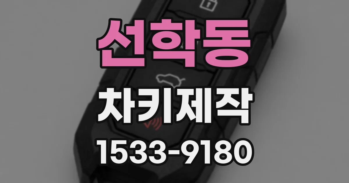 선학동 차키제작