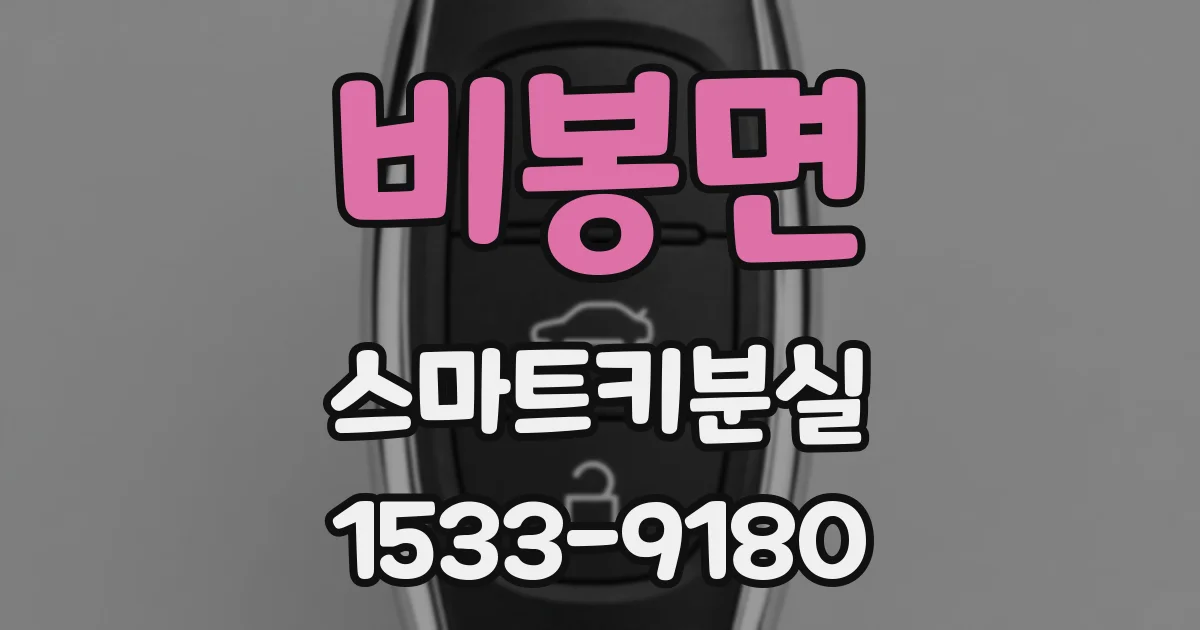 비봉면 스마트키분실