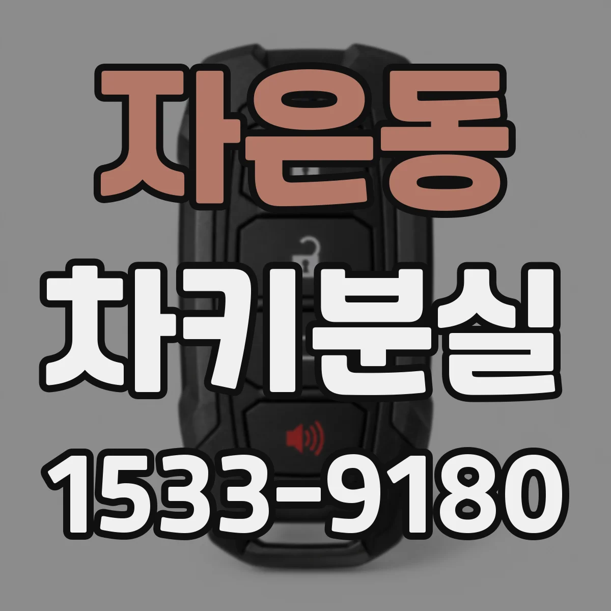 자은동 차키분실