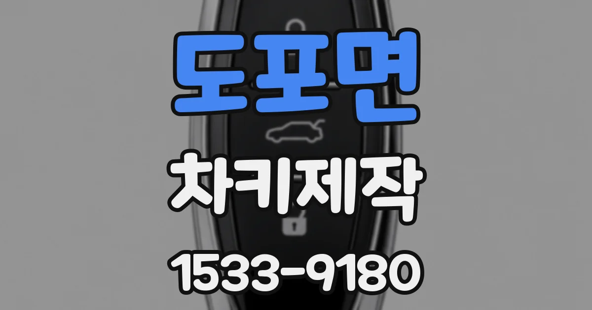 도포면 차키제작