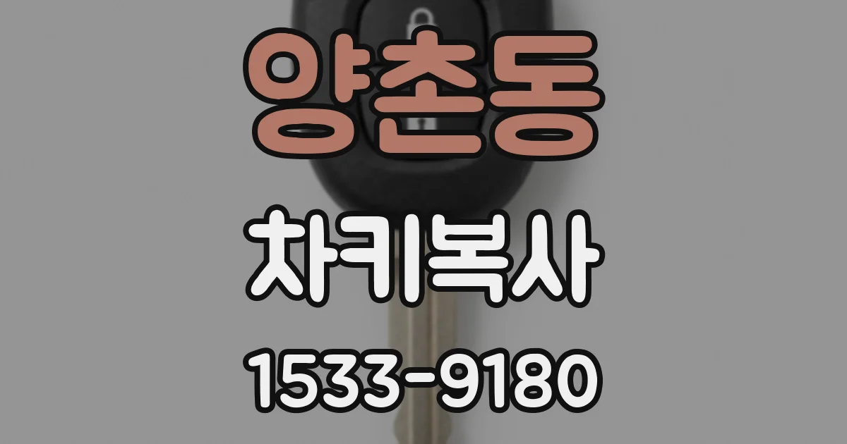 양촌동 차키복사