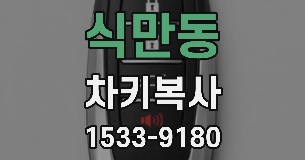 식만동 차키복사