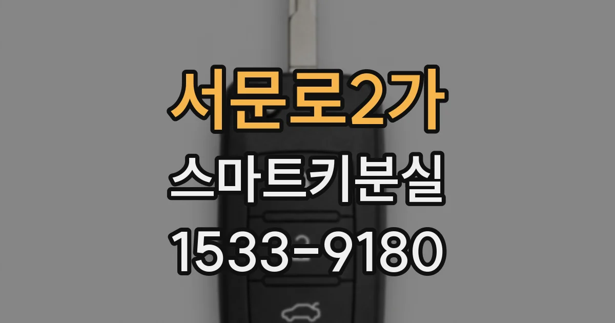 서문로2가 스마트키분실