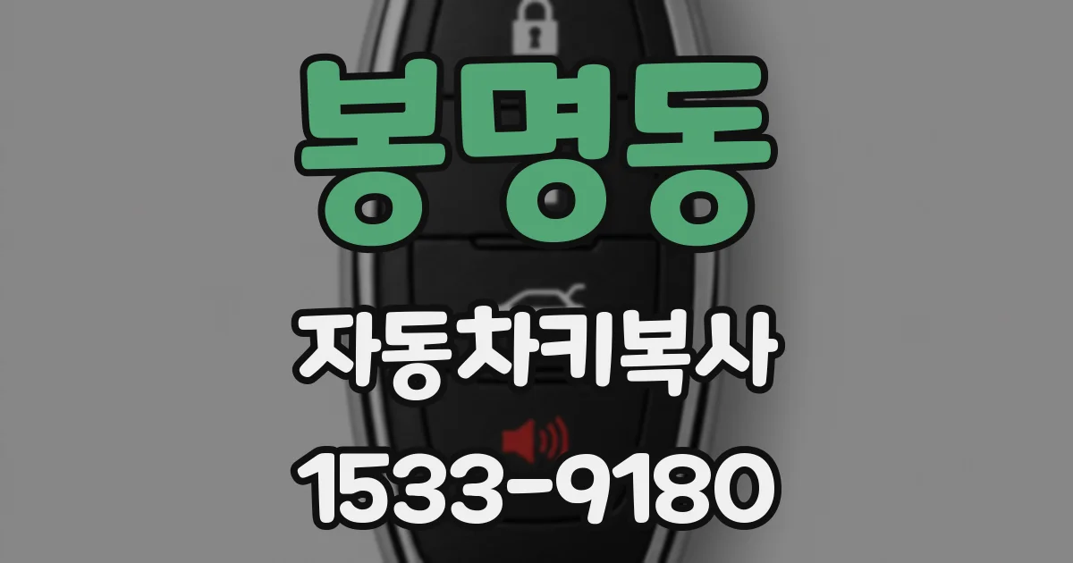 봉명동 자동차키복사