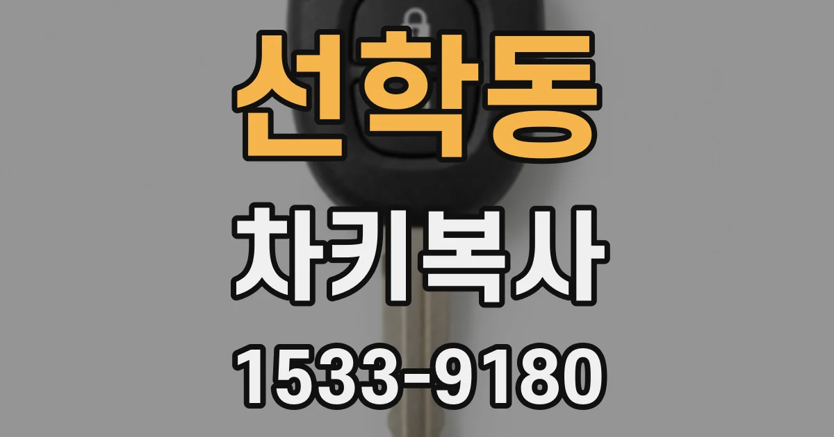 선학동 차키복사