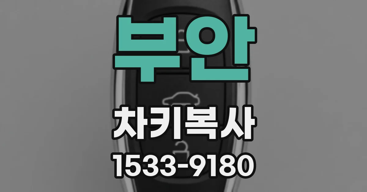 부안 차키복사