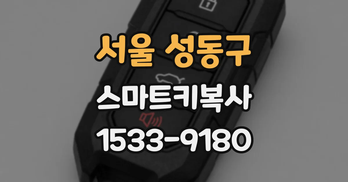 서울 성동구 스마트키복사