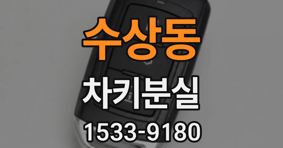 수상동 차키분실